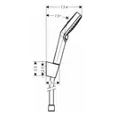 Набор смесителей для ванны 3-в-1 Hansgrohe Logis/Crometta Vario EcoSmart (цвет - хром) (71400114) фото 10 Aquada.com.ua