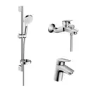 Набор смесителей для ванны 3-в-1 Hansgrohe Logis/Crometta Vario (цвет - хром) (71400115) фото 1 Aquada.com.ua