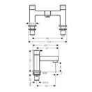 Смеситель на борт ванны Hansgrohe Vernis Shape (цвет - чёрный матовый) (71452670) фото 2 Aquada.com.ua