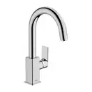 Смеситель для раковины Hansgrohe Vernis Shape (цвет - хром), с поворотным изливом и донным клапаном (71564000) фото 1 Aquada.com.ua