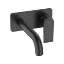 Смеситель для раковины настенный Hansgrohe Vernis Shape (цвет - чёрный матовый), излив 205 мм (71578670) фото 1 Aquada.com.ua