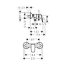 Набор смесителей для душа 3-в-1 Hansgrohe Logis/Croma Select E (цвет - хром) (71600112) фото 5 Aquada.com.ua
