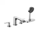 Смеситель на борт ванны Hansgrohe Vivenis (цвет - хром), с душевым гарнитуром (75444000) фото 1 Aquada.com.ua