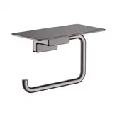 Тримач туалетного паперу Hansgrohe AddStoris з поличкою, Brushed Black (41772340)