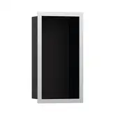 Настенная ниша с дизайнерской рамкой Hansgrohe XtraStoris Individual 30 х 15 х 10 см, матовая нержавеющая сталь (56095800)
