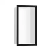 Настенная ниша с дизайнерской рамкой Hansgrohe XtraStoris Individual 30 х 15 х 10 см, чёрный матовый (56096670)