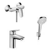 Набор смесителей для душа 3-в-1 Hansgrohe Logis/Croma Select E (цвет - хром) (71600112)