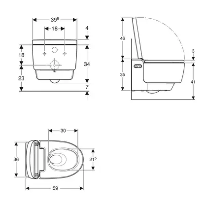 Подвесной унитаз-биде Geberit AquaClean Mera Classic (хром) (146.204.21.1) фото 8 Aquada.com.ua Подвесной унитаз-биде Geberit AquaClean Mera Classic (хром) (146.204.21.1) фото 8 Aquada.com.ua