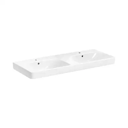 Двойная раковина Geberit Smyle Square 120 х 48 х h16,5 см (500.223.01.1) фото 1 Aquada.com.ua
