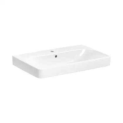 Раковина подвесная Geberit Smyle Square 75 х 48 х h16,5 см, с 1 отверстием под смеситель (500.249.01.1) фото 1 Aquada.com.ua