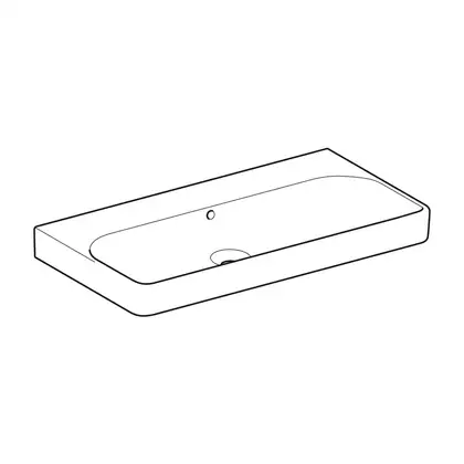 Раковина подвесная Geberit Smyle Square 90 х 48 х h16,5 см, без отверстия под смеситель (500.250.01.1) фото 2 Aquada.com.ua