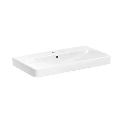 Раковина подвесная Geberit Smyle Square 90 х 48 х h16,5 см, с 1 отверстием под смеситель (500.251.01.1) фото 1 Aquada.com.ua