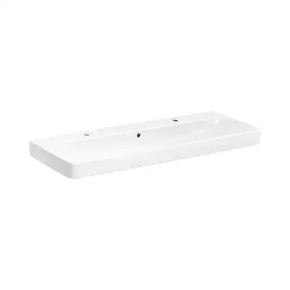 Раковина подвесная Geberit Smyle Square 120 х 48 х h16,5 см, с 2 отверстиями под смеситель (500.253.01.1) фото 1 Aquada.com.ua