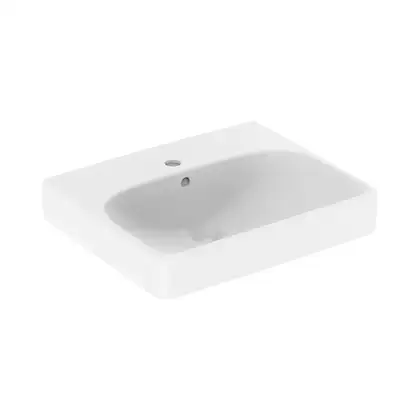 Маленькая (мини) раковина Geberit Smyle Square 50 х 41 х h16 см (500.256.01.1) фото 1 Aquada.com.ua
