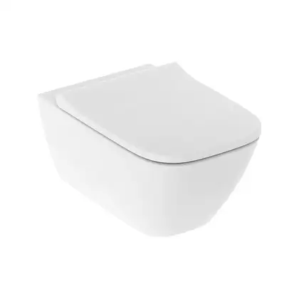 Унитаз подвесной Rimfree (безободковий) Geberit Smyle Square с сиденьем Soft Close (500.683.00.2) фото 1 Aquada.com.ua Унитаз подвесной Rimfree (безободковий) Geberit Smyle Square с сиденьем Soft Close (500.683.00.2) фото 1 Aquada.com.ua