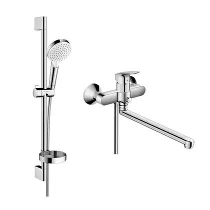 Набор смесителей для ванны 2-в-1 Hansgrohe Logis (цвет - хром) (1282019) фото 1 Aquada.com.ua