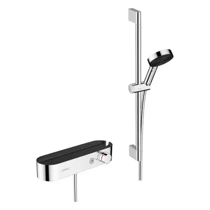 Душевая система с термостатом Hansgrohe Pulsify 105 3jet Relaxation (цвет - хром) (24260000) фото 1 Aquada.com.ua Душевая система с термостатом Hansgrohe Pulsify 105 3jet Relaxation (цвет - хром) (24260000) фото 1 Aquada.com.ua