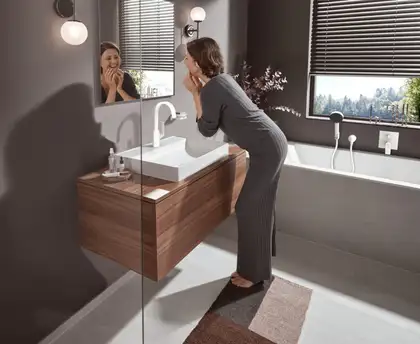 Душевой гарнитур Hansgrohe Pulsify (цвет - белый матовый), 1 вид струи и шланг 125 см (24301700) фото 3 Aquada.com.ua