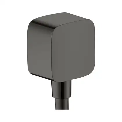 Шланговое подсоединение Hansgrohe Fixfit (цвет - шлифованный чёрный хром) (26457340) фото 1 Aquada.com.ua