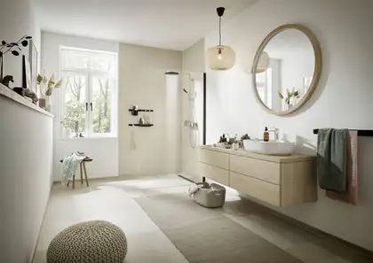 Настенная штанга 70 см Hansgrohe WallStoris, чёрный матовый (27904670) фото 4 Aquada.com.ua