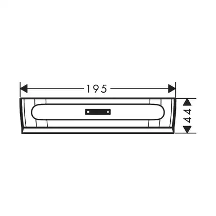 Скребок для душевой кабины 19,5 х 4,4 см Hansgrohe WallStoris, чёрный матовый (27916670) фото 2 Aquada.com.ua Скребок для душевой кабины 19,5 х 4,4 см Hansgrohe WallStoris, чёрный матовый (27916670) фото 2 Aquada.com.ua