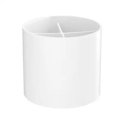 Стакан для зубных щёток Ø 12,6 см Hansgrohe WallStoris, белый матовый (27921700) фото 1 Aquada.com.ua