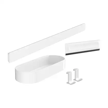 Набор аксессуаров 4-в-1 Hansgrohe WallStoris, белый матовый (27967700) фото 1 Aquada.com.ua