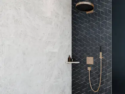 Угловая полка Hansgrohe AddStoris, матовая бронза (41741140) фото 3 Aquada.com.ua