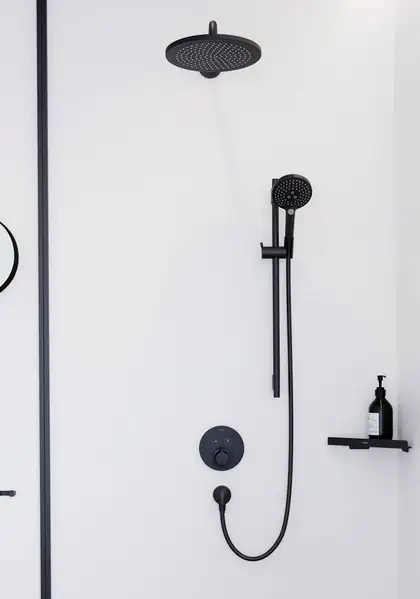 Угловая полка Hansgrohe AddStoris, чёрный матовый (41741670) фото 6 Aquada.com.ua