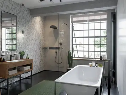 Мыльница подвесная Hansgrohe AddStoris, чёрный матовый/стекло матовое (41746670) фото 12 Aquada.com.ua