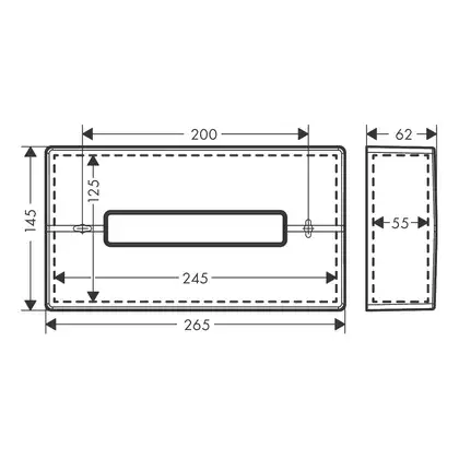 Диспенсер для салфеток Hansgrohe AddStoris, хром (41774000) фото 2 Aquada.com.ua