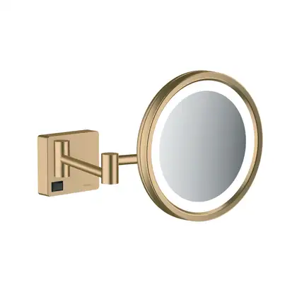 Зеркало косметическое с LED подсветкой Hansgrohe AddStoris, матовая бронза (41790140) фото 1 Aquada.com.ua Зеркало косметическое с LED подсветкой Hansgrohe AddStoris, матовая бронза (41790140) фото 1 Aquada.com.ua