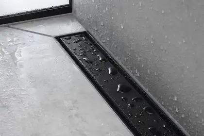 Трап для душа 80 см Hansgrohe RainDrain Match, чёрный матовый (56038670) фото 4 Aquada.com.ua