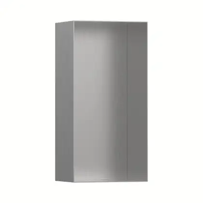 Ниша в стене с открытой рамой Hansgrohe XtraStoris Minimalistic 30 х 15 х 10 см, матовая нержавеющая сталь (56070800) фото 1 Aquada.com.ua