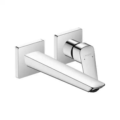 Смеситель для раковины настенный Hansgrohe Logis Fine (цвет - хром), излив 205 мм (71256000) фото 1 Aquada.com.ua