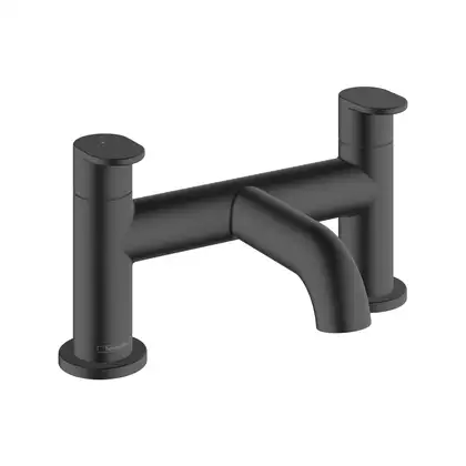 Смеситель на борт ванны Hansgrohe Vernis Blend (цвет - чёрный матовый) (71442670) фото 1 Aquada.com.ua
