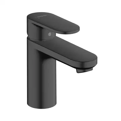 Смеситель для раковины 100 Hansgrohe Vernis Blend (цвет - чёрный матовый), с донным клапаном (71551670) фото 1 Aquada.com.ua