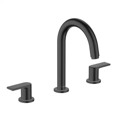 Смеситель для раковины Hansgrohe Vernis Shape (цвет - чёрный матовый), с донным клапаном (71563670) фото 1 Aquada.com.ua