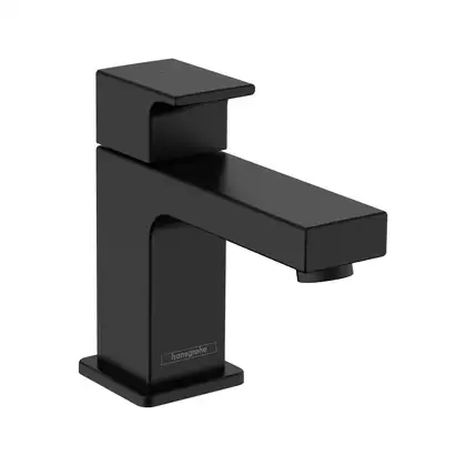 Кран для холодной воды Hansgrohe Vernis Shape (цвет - чёрный матовый), без донного клапана (71592670) фото 1 Aquada.com.ua
