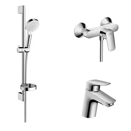 Набор смесителей для душа 3-в-1 Hansgrohe Logis/Crometta Vario (цвет - хром) (71600115) фото 1 Aquada.com.ua