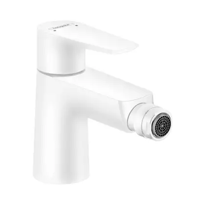 Смеситель для биде, однорычажный Hansgrohe Talis E (цвет - белый матовый), с донным клапаном (71720700) фото 1 Aquada.com.ua