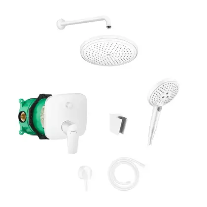 Душевая система скрытого монтажа Hansgrohe (цвет - белый матовый) (71745700+01800180+26220700+27413700+26530700+28331700+27454700+28276700) фото 1 Aquada.com.ua