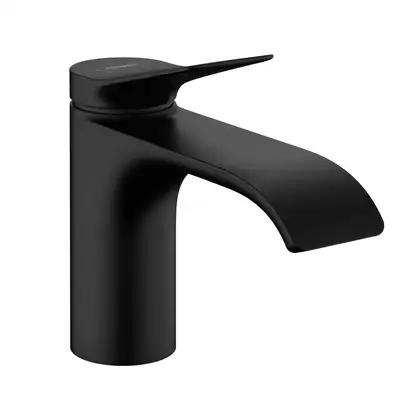Смеситель для раковины Hansgrohe Vivenis (цвет - чёрный матовый), с донным клапаном (75010670) фото 1 Aquada.com.ua