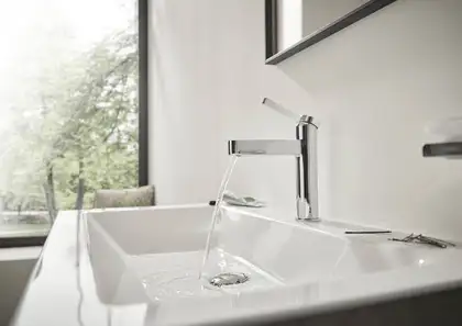 Кран для холодной воды Hansgrohe Finoris (цвет - хром), без донного клапана (76013000) фото 4 Aquada.com.ua