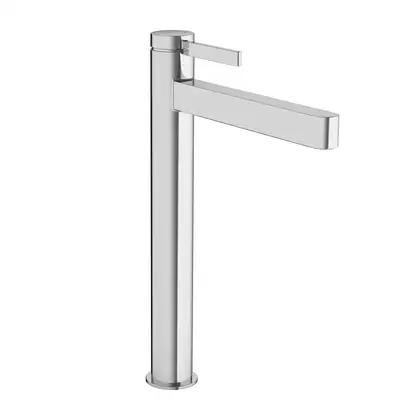 Смеситель для раковины высокий Hansgrohe Finoris (цвет - хром), с донным клапаном Push Open (76070000) фото 1 Aquada.com.ua