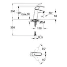 Набор смесителей для ванны 3-в-1 Grohe Eurosmart (цвет - хром) (123389М) фото 8 Aquada.com.ua