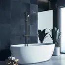 Душевая система Grohe Euphoria System 310 термостатом, (цена - темный графит матовый) (26075AL0) фото 2 Aquada.com.ua