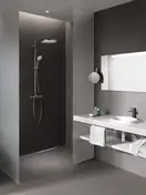 Душевая система Grohe Euphoria System 310 термостатом, (цена - темный графит матовый) (26075AL0) фото 3 Aquada.com.ua