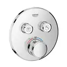 Душевая система скрытого монтажа с термостатом Grohe Grohtherm SmartControl c Tempesta 250 (цвет - хром) (26416SC1) фото 2 Aquada.com.ua