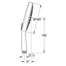 Лейка для душа Grohe Power&Soul® Cosmopolitan (цвет - хром), 4 вида струи (276670001) фото 7 Aquada.com.ua